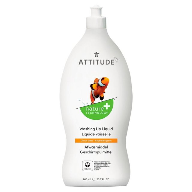 Attitude Wash up Liquid Citrus Zest 700ml