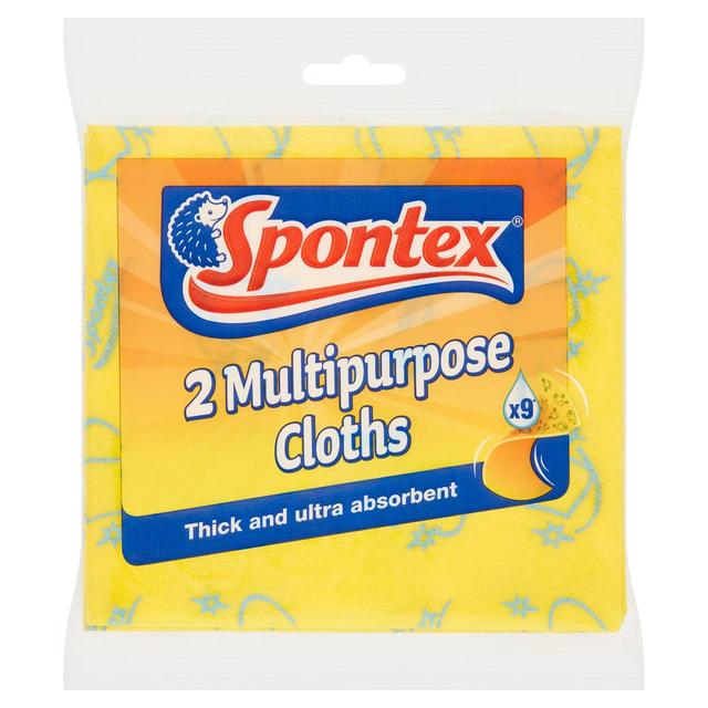 Spontex tela multipropósito + microfibre 2 por paquete