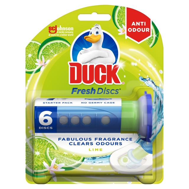 Duck Toilet Fresh Discs Holder Lime 36ml