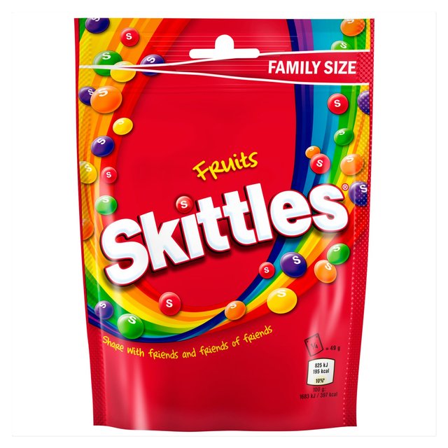 Skittles Fruits Sweets Pouch 196g