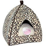 Cama de gato de leopardo de gamuza de gamuza falsa de Petface Mollie