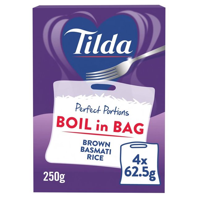 Tilda Kochen in den Beutel brauner Basmati -Reis 2 x 125 g