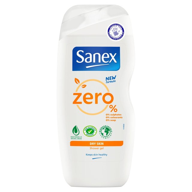 Sanex Zero % Dry Skin Shower Gel 225ml