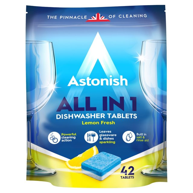 Pastillas para lavavajillas Astonish All in 1 42 por paquete 