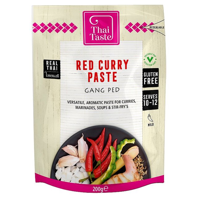 Thai Taste Red Curry Paste in Pouch 200g