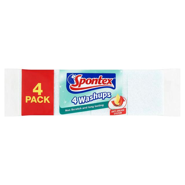 Spontex Non Scratch Washups 4 par pack