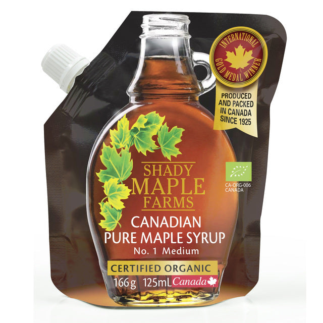 Maple ombragé n ° 1 Sirop d'érable canadien biologique moyen 166g