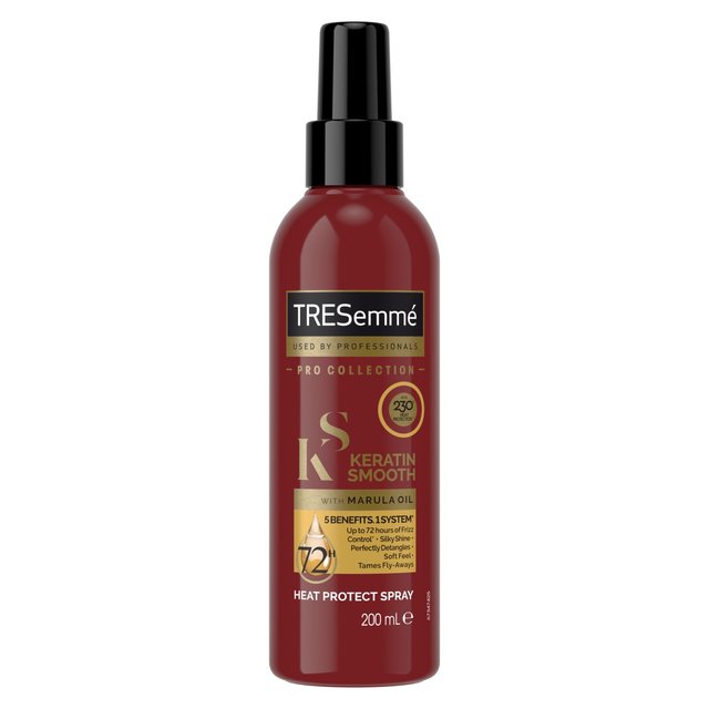 Tresemme kératin protection contre la chaleur lisse brillante pulvérisation de cheveux 200 ml