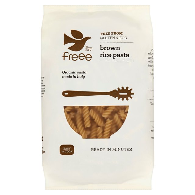 Doves Farm Organic Gluten sin arroz marrón fusilli 500G