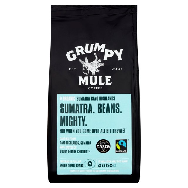 Grumpy Mule Organic Sumatra Coffee grains 227g