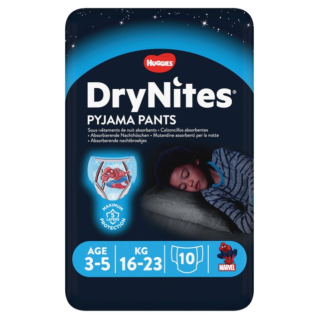 Huggies Drynites Boys Pyjama Pantalon 3-5 ans 10 par paquet