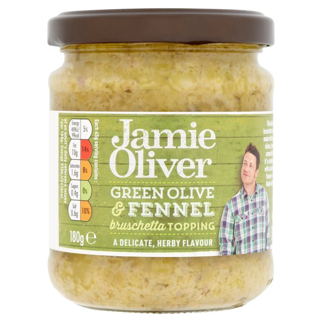 Jamie Oliver Green Olive & Fennel Bruschetta 180g