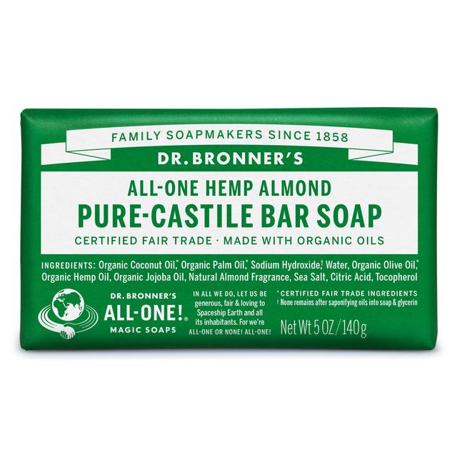 Bar du savon polyvalent aux amandes biologiques du Dr Bronner 140g