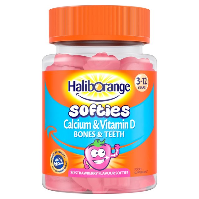 Haliborange Calcio y Vitamina D Softies Strawberry 30 por paquete