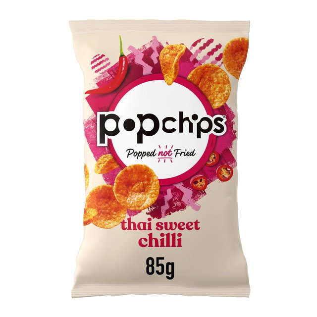 Popchips Thai Sweet Chilli Popped Potato Crisps 85g