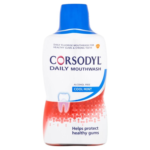 Corsodyl Gum Care Rabattage de bouche alcool gratuit Daily Cool Mint 500 ml