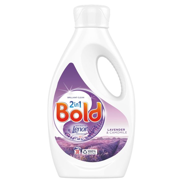 Bold 2in1 lavage liquide lavande et camomile 38 lave 1,33L