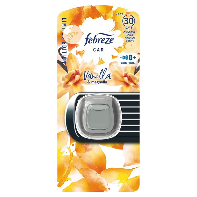 Clip Febreze sur la voiture vanille latte 2ml