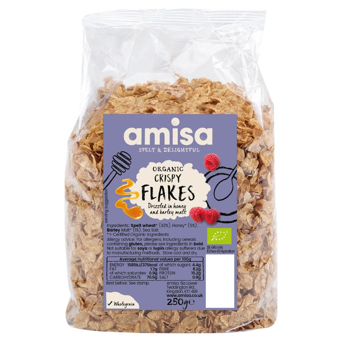 Amisa Bio knusprig geschriebene Flocken 250g