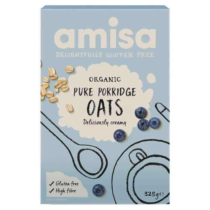 Amisa Organic Gluten Free Pure Porridge Oats 325g