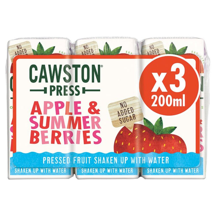 Cawston Press Manzana y Bayas de Verano Niños 3 x 200ml 