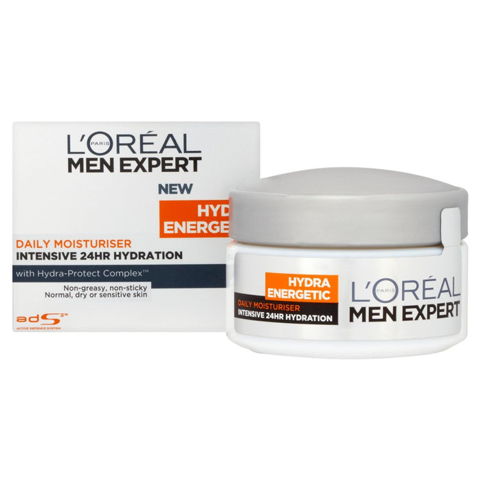 L'Oreal Paris Men Expert Hydra Enérgico Hidratación de 24 horas Homitora diaria 50 ml