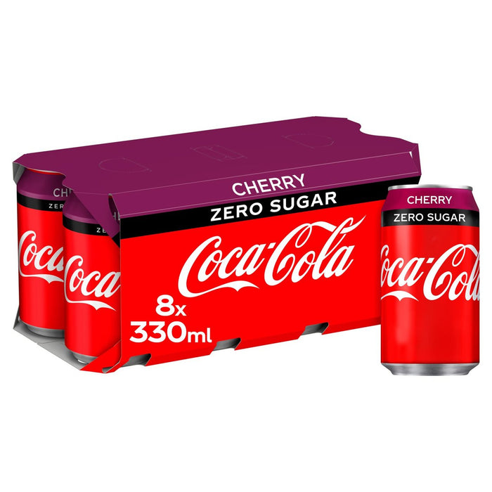 Coca-Cola cero azúcar cereza 8 x 330 ml