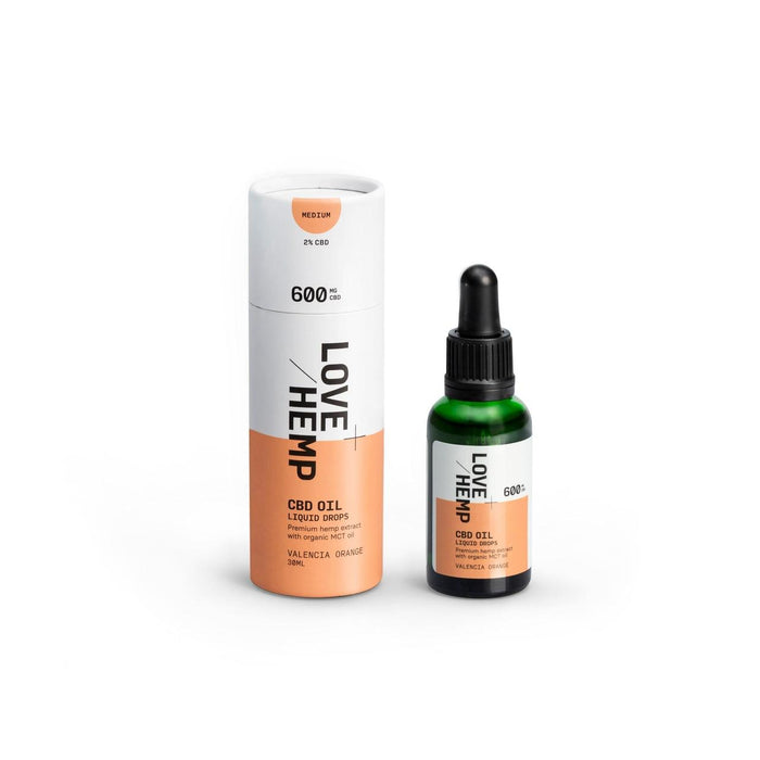 LOVE CHANP Valencia Orange CBD Huile 600 mg 30ml