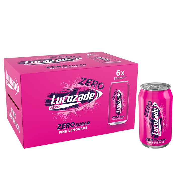 Lucozade Zero Pink Lemonade 6 x 330ml