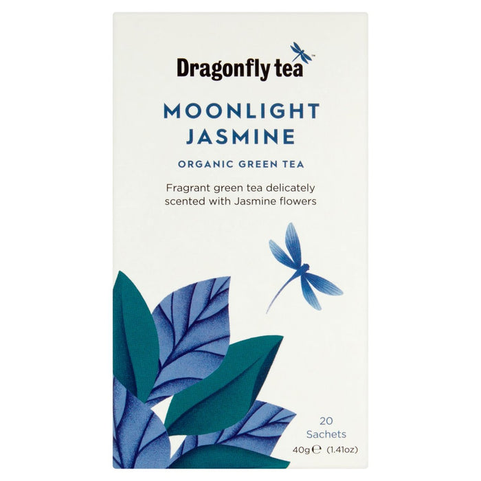 Dragonfly Moonlight Jasmine grüne Teebeutel 20 pro Packung