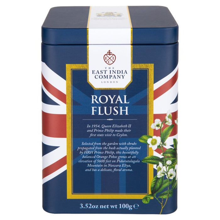 The East India Company Royal Flush Black Loose Leaf Tea Caddy 100g