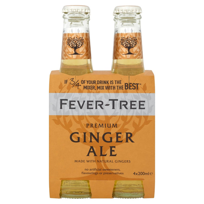 Fiebre-árbol Premium Ginger Ale 4 x 200ml