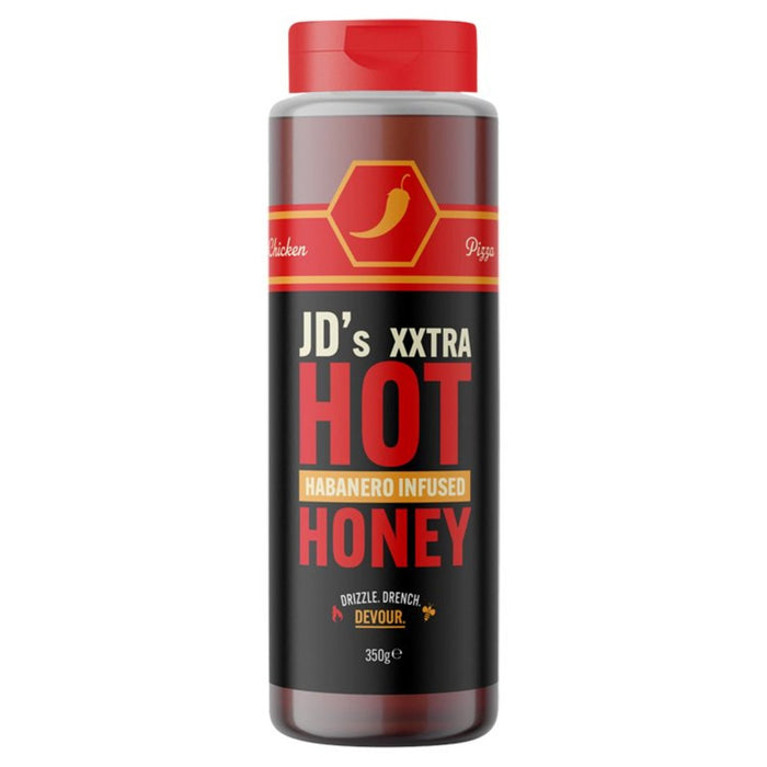 JD's Hot Honey XXTRA Hot Habanero Infused Honey 350g