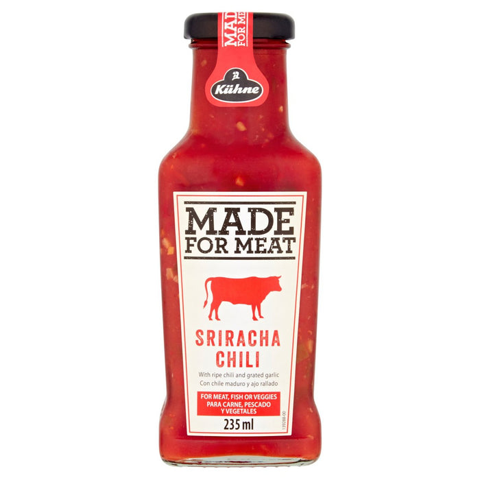 Kuhne hecho para carne Sriracha salsa de chile caliente 235 ml