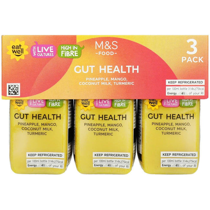 M&S Gut Health Juice Shot Multipack 3 x 100ml