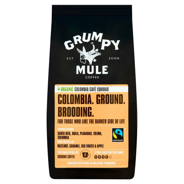 Grumpy Mule Café orgánico molido de Colombia 227g 