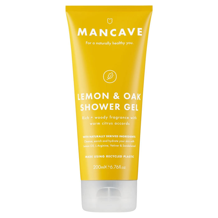 Gel de douche au citron et en chêne Mancave 200ml