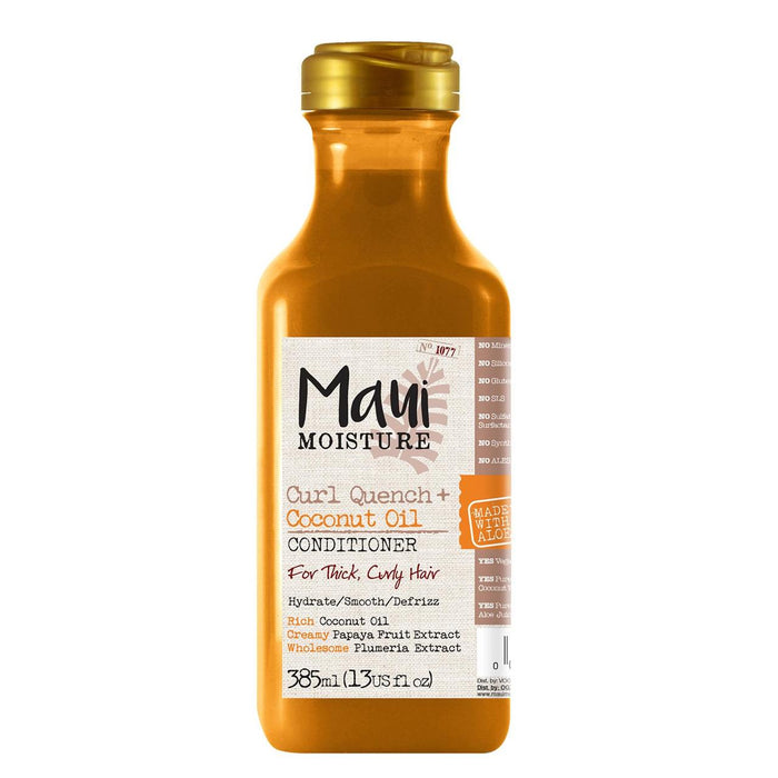 MAUI Humo Curl Quench+ acondicionador de aceite de coco 385 ml