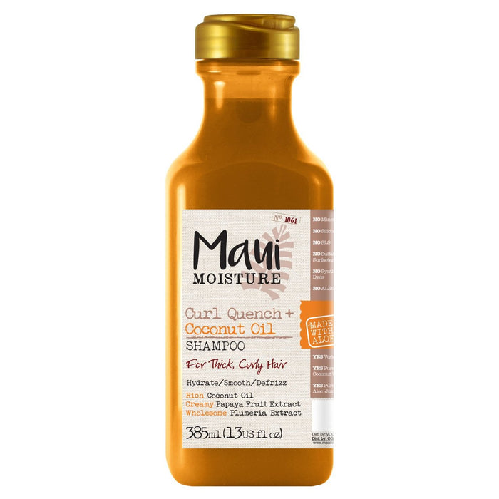 MAUI Humo Curl Quench+ Coconut Oil Champú 385ml