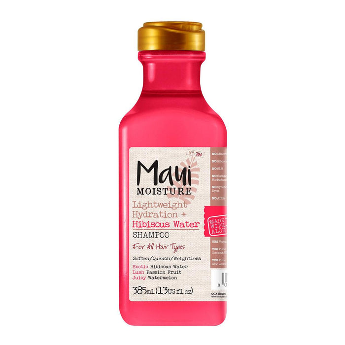 Hidratación ligera de humedad de Maui+ Hibiscus Water Shampoo 385ml