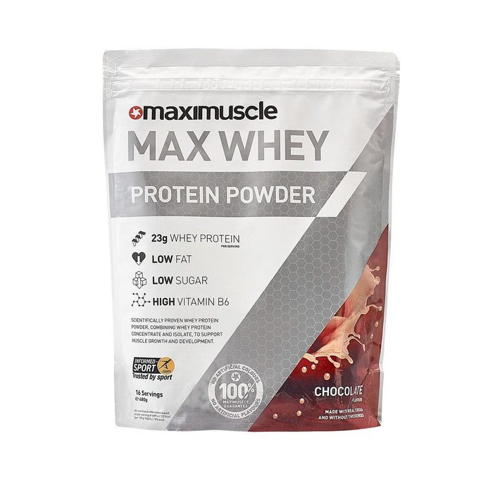 Maximuscle Chocolate Max Whey Protein Powder 420g