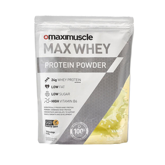 Polvo de proteína de suero máximo de vainilla Maximuscle 420g