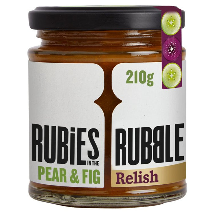 Rubíes en la pera de los escombros Fig & Port Chutney 210G