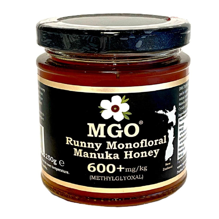 MGO Runny Manuka Honey 600+ Methylglyoxal 250G