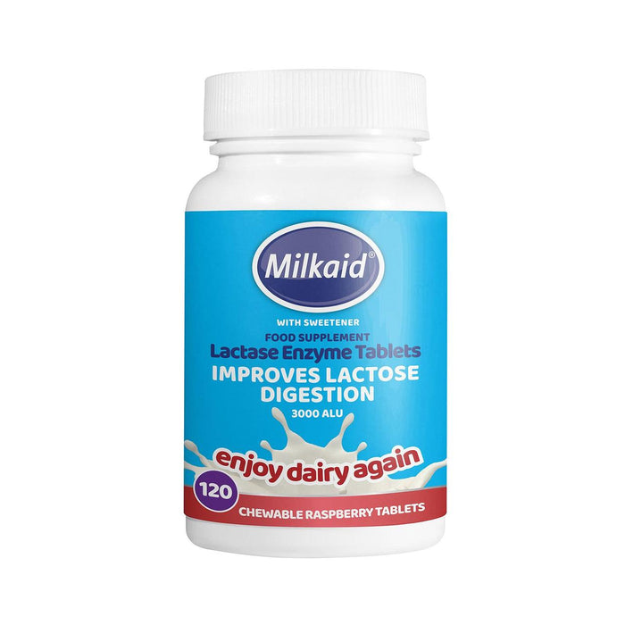 Milkaid Lactase Enzyme Tablets 120 per pack