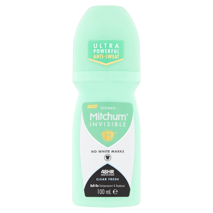 Mitchum Invisible Clear Fresh Roll On 100ml