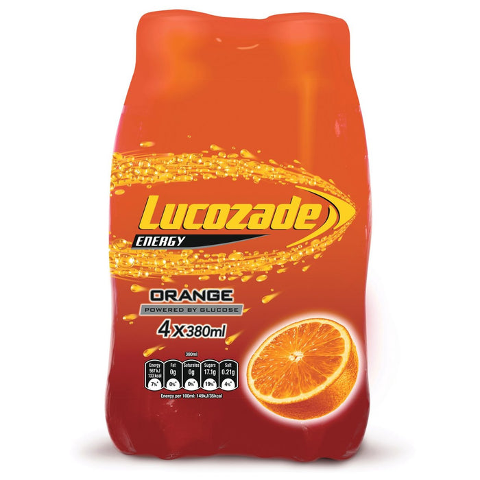 Lucozade Energy Naranja 4 x 380ml 