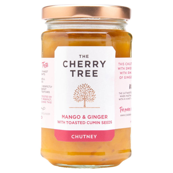 Der Kirschbaum -Mango und Ingwer mit gerösteten Kreuzkümmel -Samen Chutney 320G