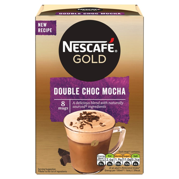 Nescafe Gold Double Choca Mocha Instant Coffee 8 Sachets