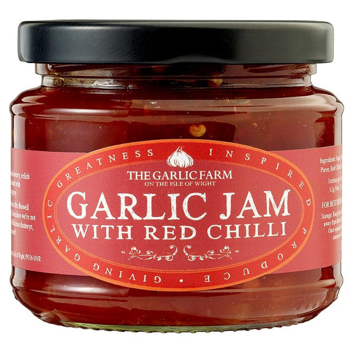 Der Knoblauchfarm Knoblauchmarmelade mit rotem Chili 240g